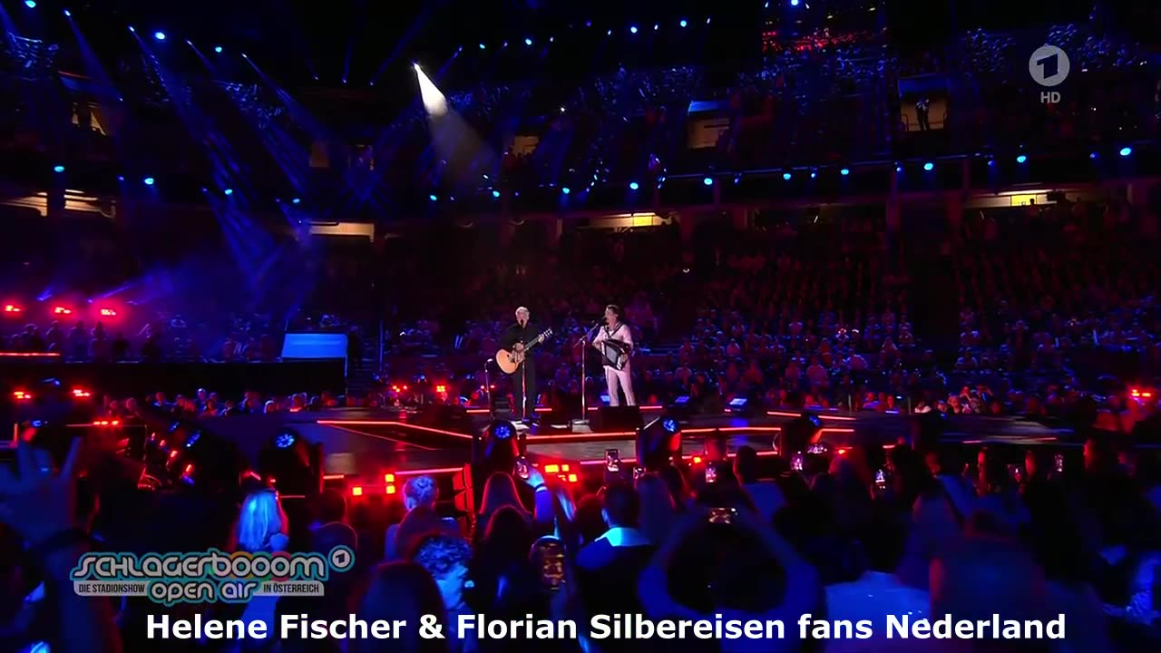 Florian Silbereisen en Rainhard Fendrich-Die, die wandern- Schlagerbooom Open Air 2024
