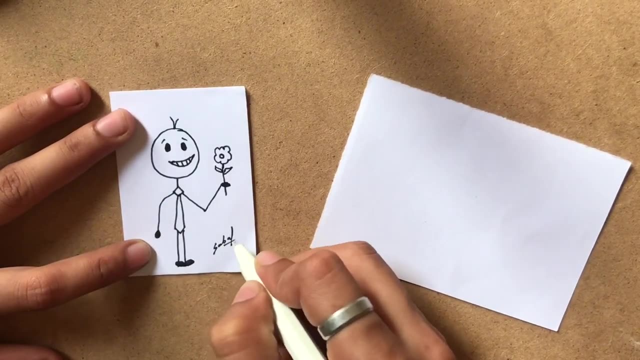 Mini Birthday card tutorial | how to draw cartoons