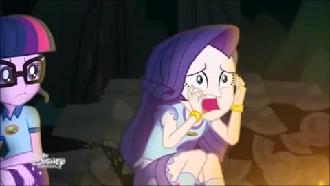 EQG4 Rarity Campfire Story Screamed Spanish Castellano