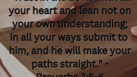 Proverbs 3:5-6