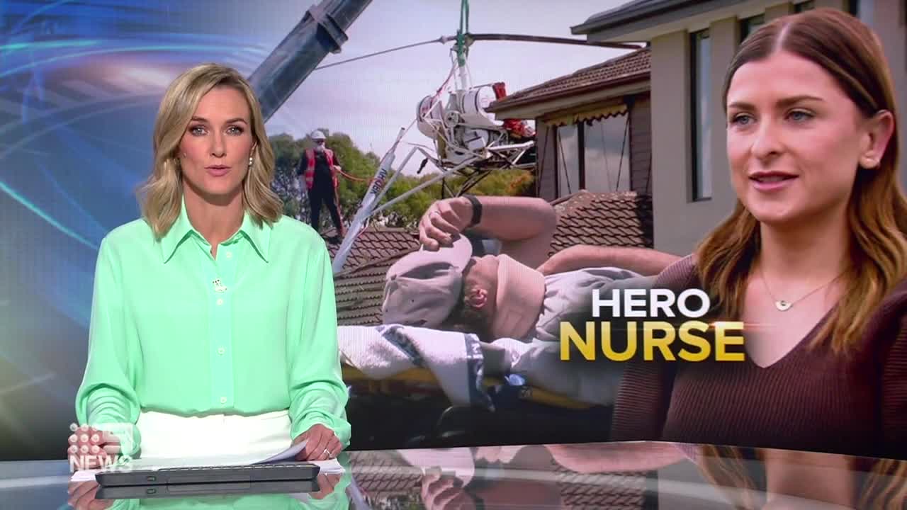 Trainee pilot crashes into roof of Melbourne home | 9 News Australia