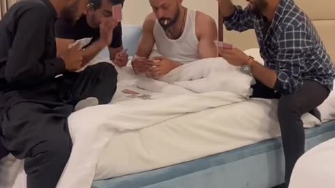 Playing Cards game to Sleeping friend 😂😂