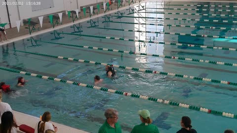 Lance in the 25 meter freestyle