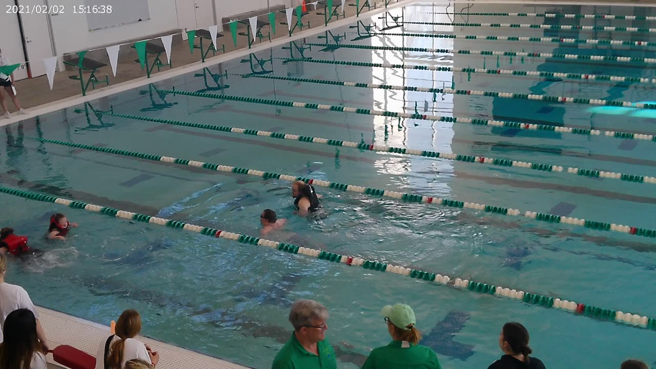 Lance in the 25 meter freestyle