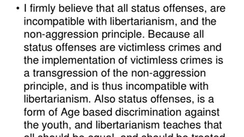 Libertarianism and the Juvenile Justice System