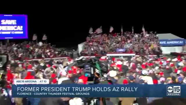 Former President Trump holding AZ rally