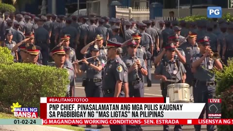 PNP chief, pinasalamatan ang mga pulis kaugnay sa pagbibigay ng "mas ligtas" na Pilipinas