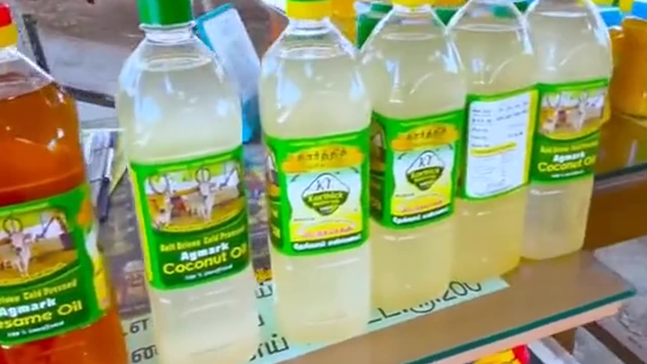 Oil production process coconut oil