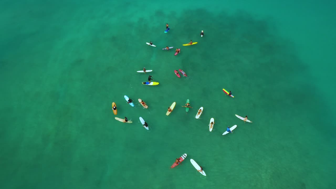 Beautiful colourful drone video