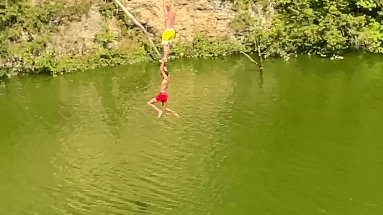 Double Zipline River Dive