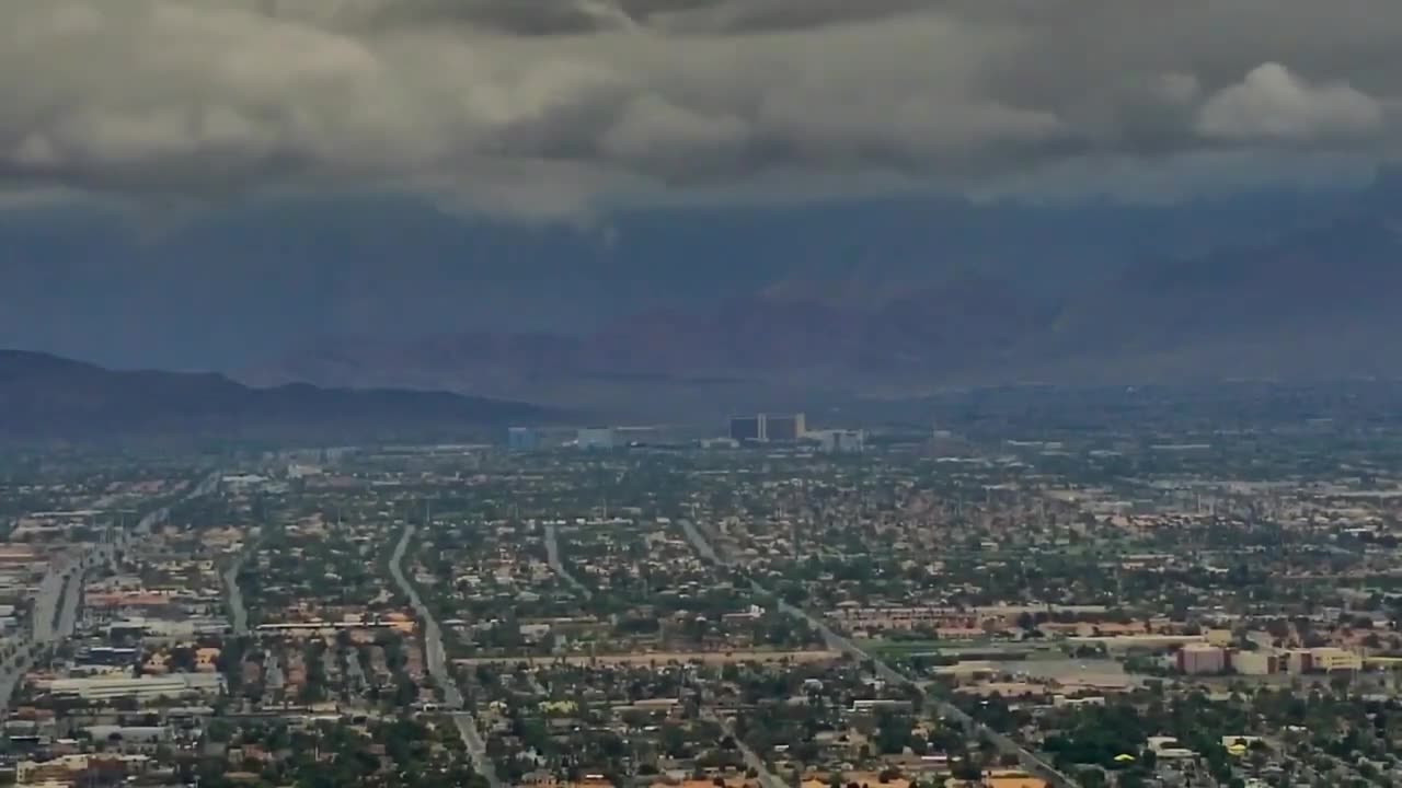 Tropical storm Hilary over the las Vegas valley