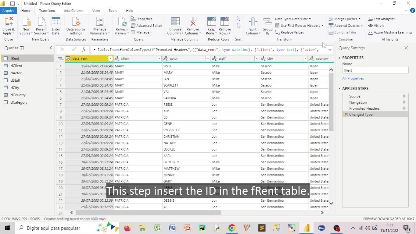 How to create dimension and fact table from another table