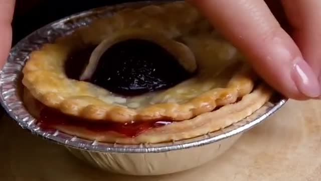 Eye spy with my little eye a delicious cherry pie #halloweentreats #halloween