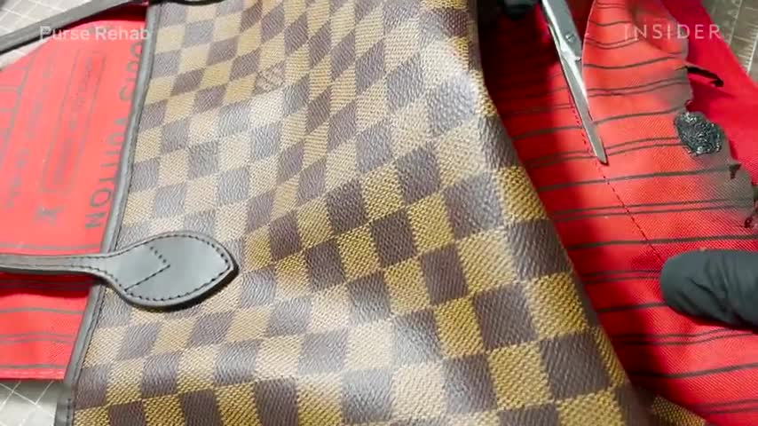 How A Burned Louis Vuitton Neverfull Bag Is Restored Refurbished Insider