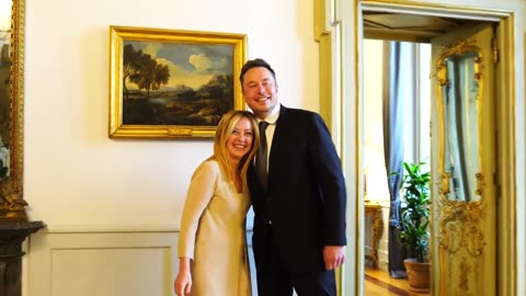 Elon Musk trifft Giorgia Meloni in Rom