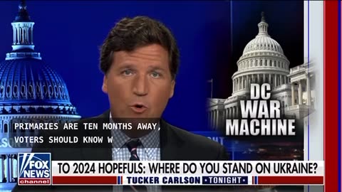 Tucker with presidential questions.