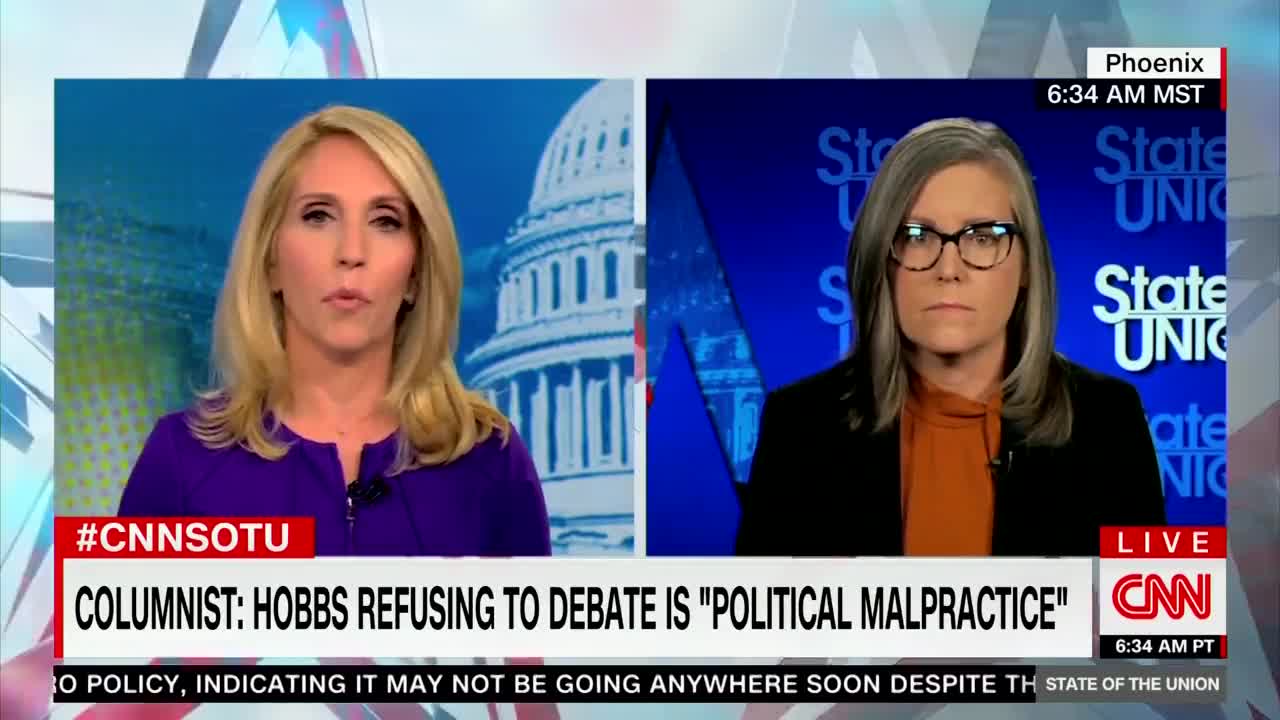 CNN TRASHES Arizona Dem Candidate Katie Hobbs For REFUSING To Debate Kari Lake