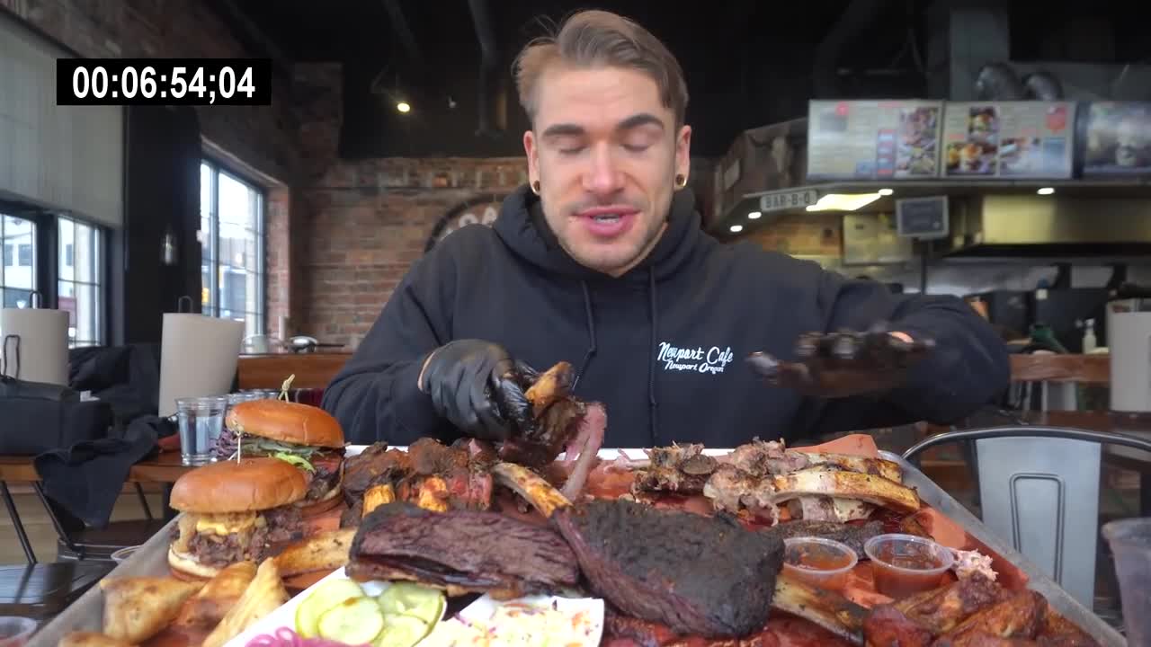 Texas bbq challenge(can he do it?)