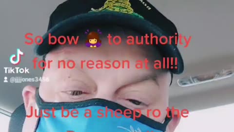 Minster mask in the car wearer