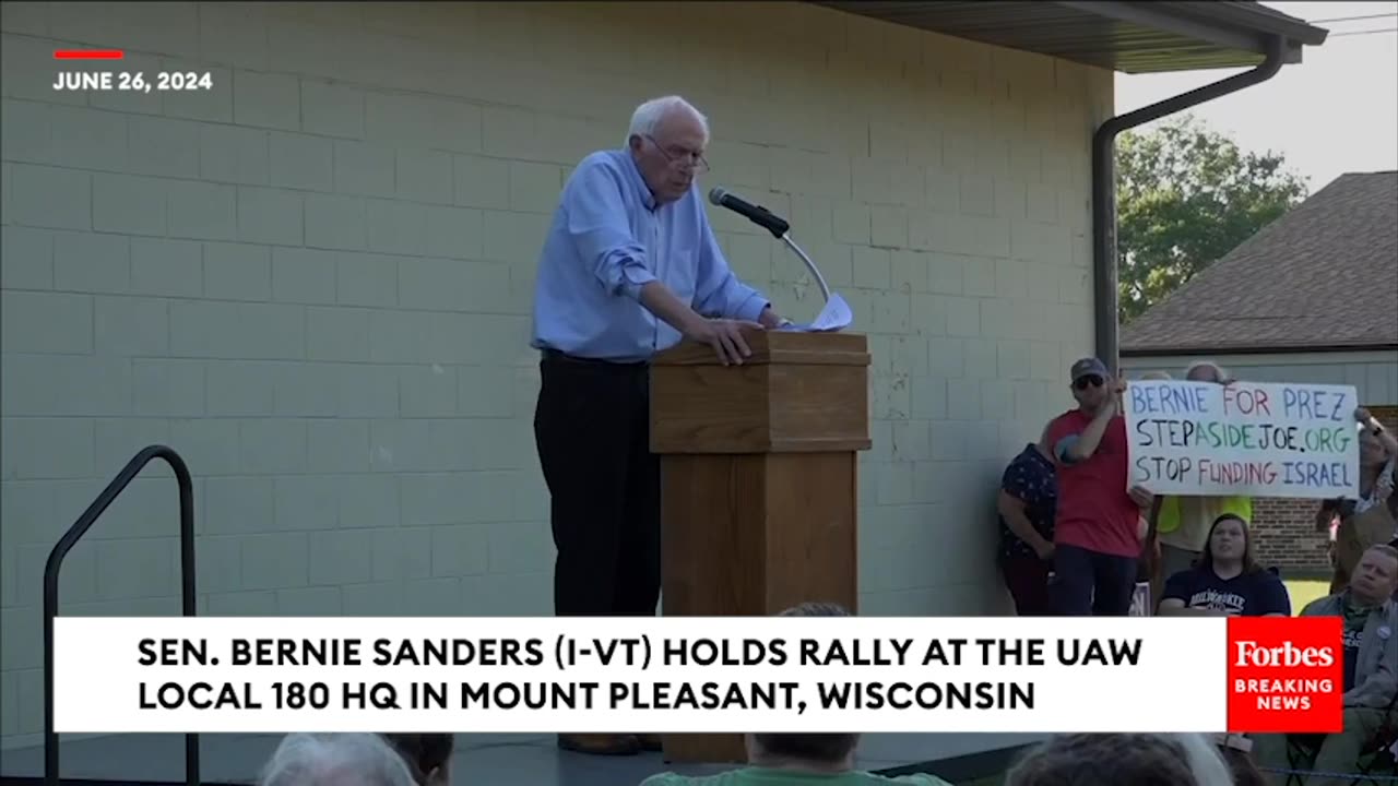 Bernie Sanders- Israel 'Did Not Have The Right To Go To War Against The Entire Palestinian People'