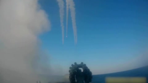 Russian Navel forces send missiles toward Ukrainian positions #6