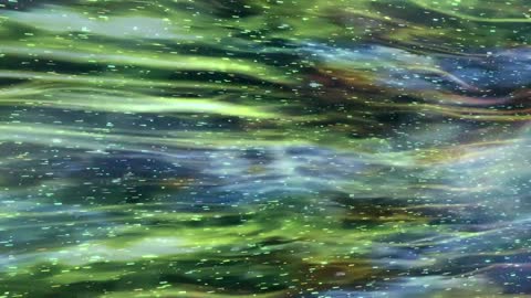 Trails of light and gas traveling in space