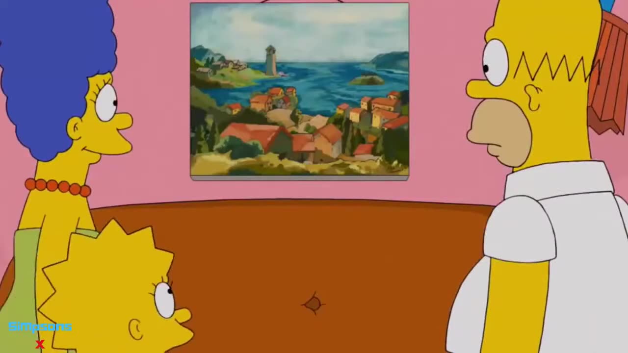 The Simpsons Homer buys Johan Oldenveldt's Painting