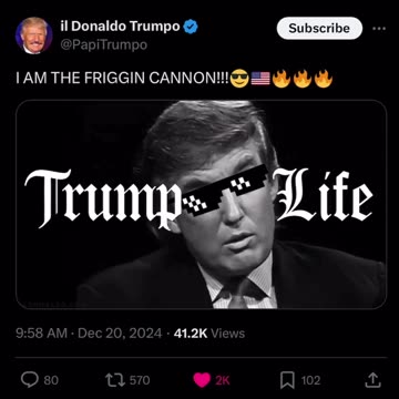 I am the friggin cannon..