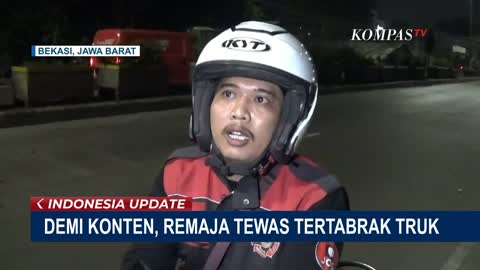 Demi Konten, Remaja Asal Bekasi Meninggal di Lokasi Karena Tertabrak Truk!