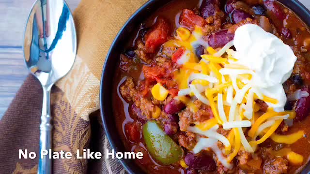 Loaded Slow Cooker Chili Video