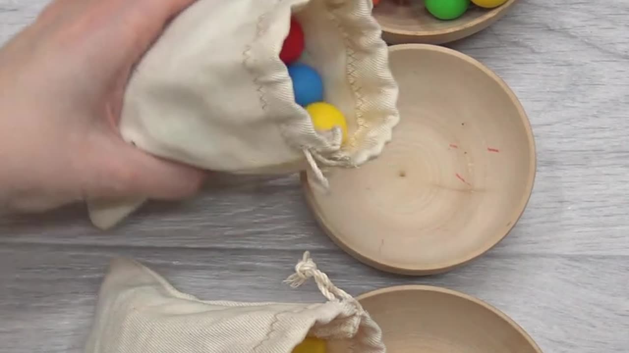 Colorful Wooden Balls Oddly Satisfying