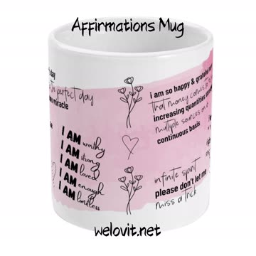 Affirmations Mug By Welovit ❤️