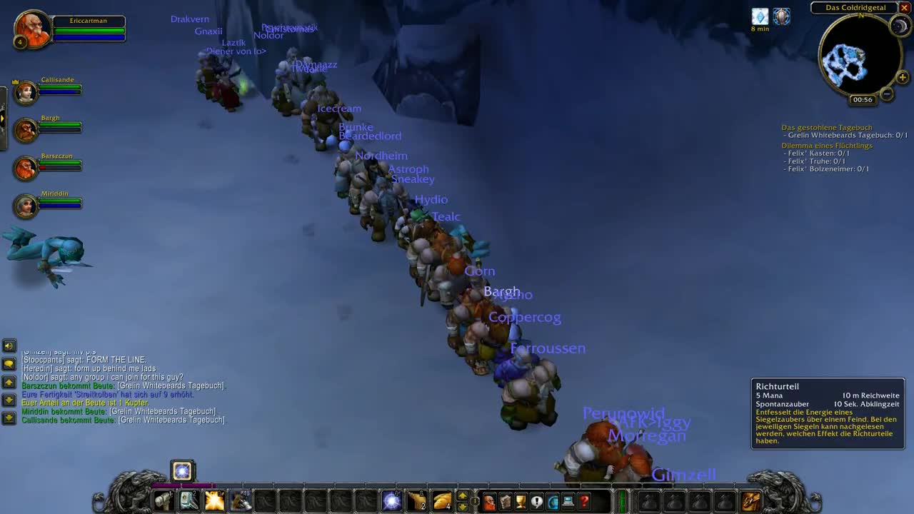 WoW Classic_ Players line and queue up for a quest