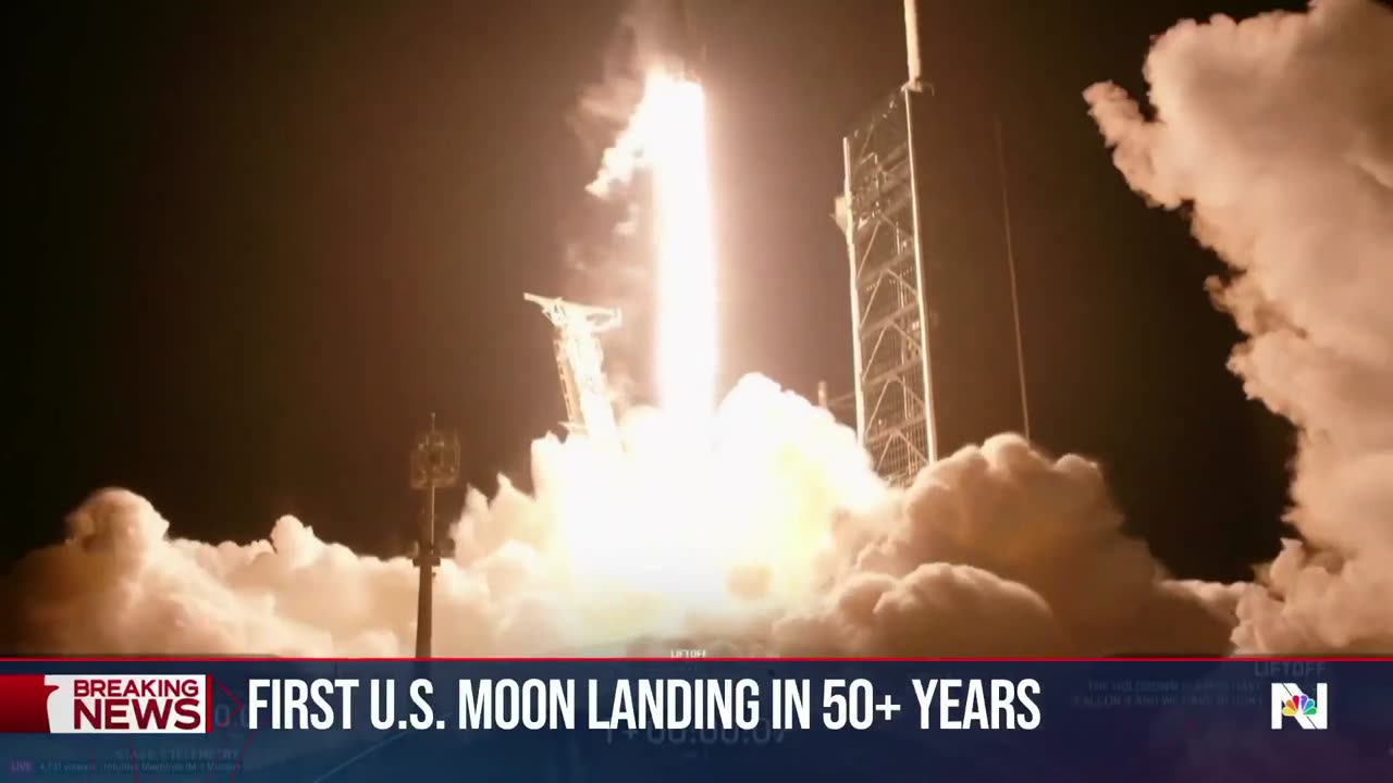 American spacecraft makes a historic land on moon