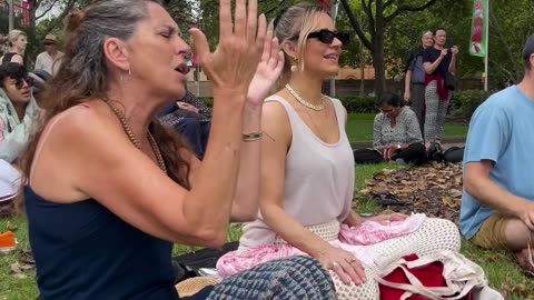 Kirtan in the park in Sydney, Australia December 2024