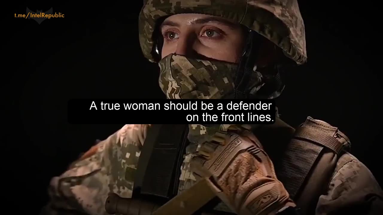 Ukraine TV advert - Be All She Can Be ...in the army