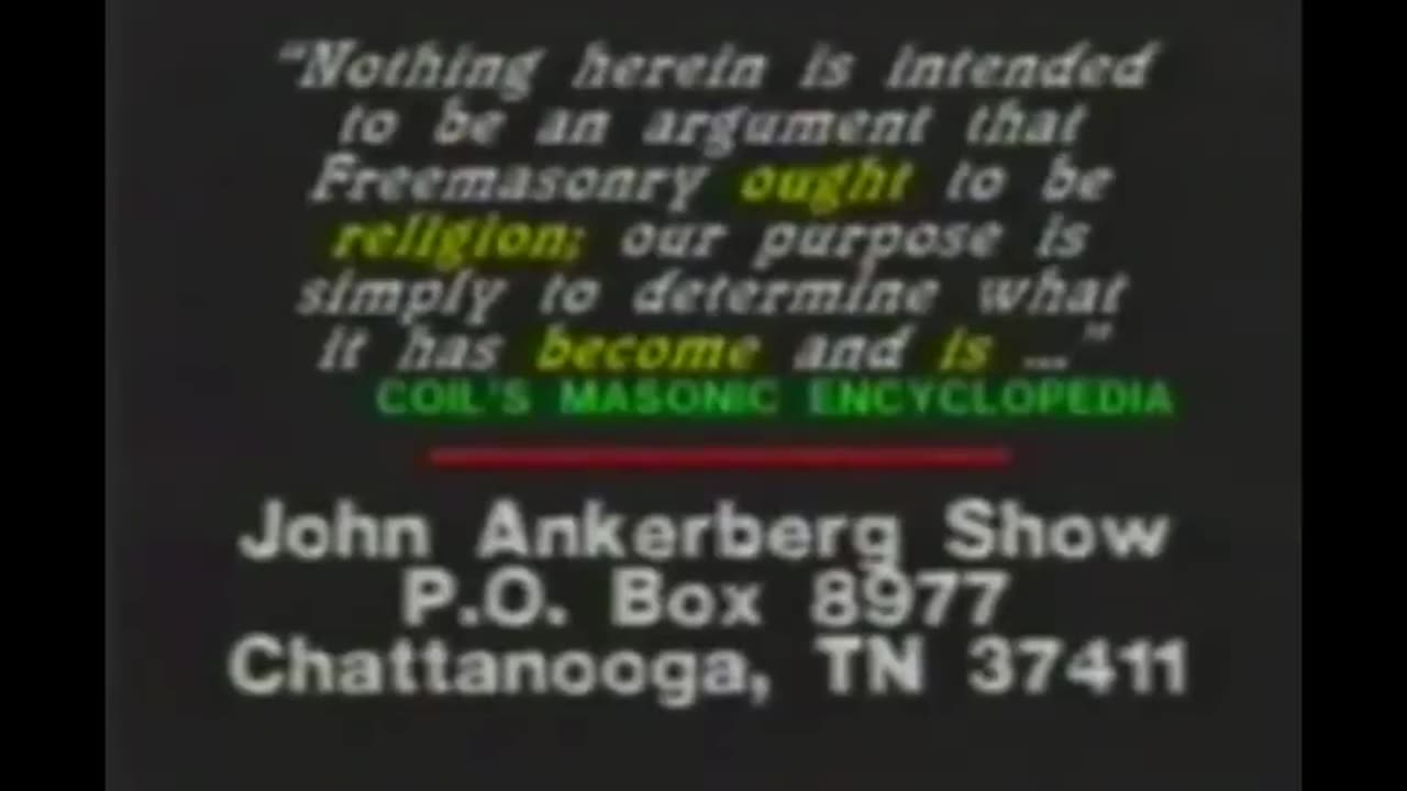 The Masonic Lodge: What Goes On Behind Closed Doors? (1986)