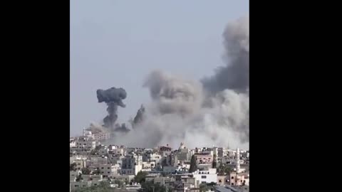 Israels Bombing response to Hamas attack on Israel 10-9-23