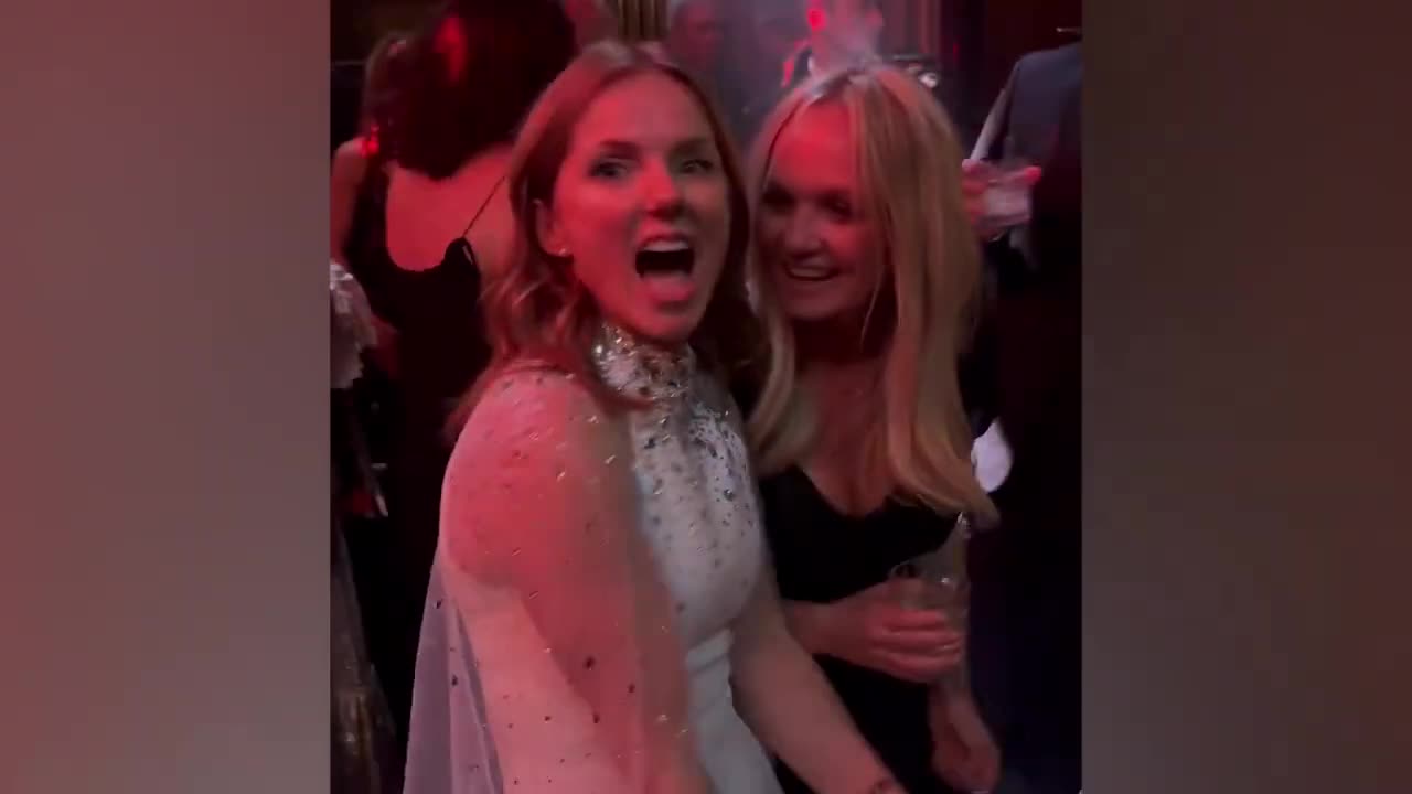 Geri Horner, Mel C, Victoria Beckham and Emma Bunton reunite on dancefloor