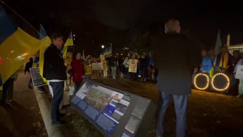 Vigil for Ukraine at Lafayette Park - 11/19/24