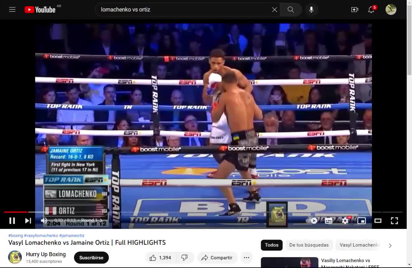 Lets enjoy the slow-mo Lomachenko vs Ortiz great fight Round 1 - 4