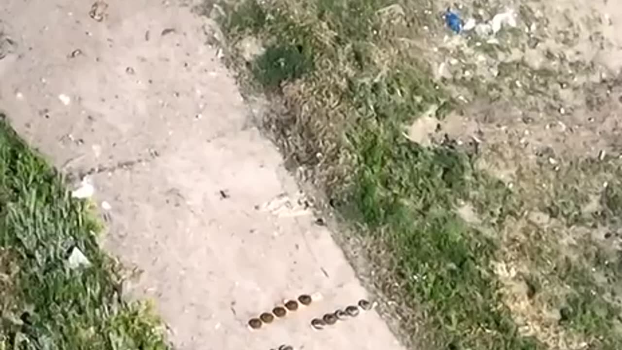 How to de-mine the road with a small drone and a single grenade…