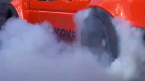 Incredible burnout caught on camera