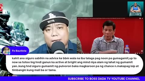 Resback ni PRRD sa statement ng PDEA at Fentanyl side effects.