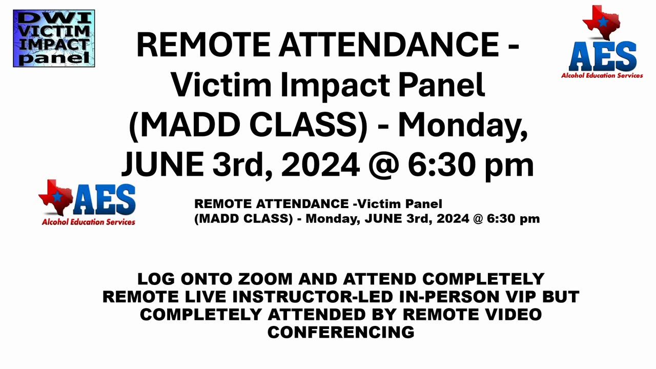 DWI VICTIM IMPACT PANEL