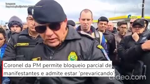 Coronel da PM-PR permite bloqueio parcial de manifestantes e admite estar ‘prevaricando’