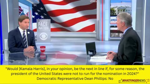 Would [Kamala Harris], in your opinion, be the next in line if, for some reason, the president