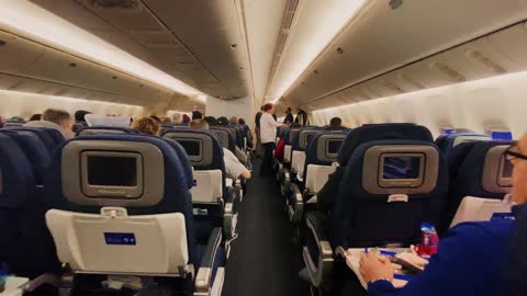 INSIDE AIRPLANE