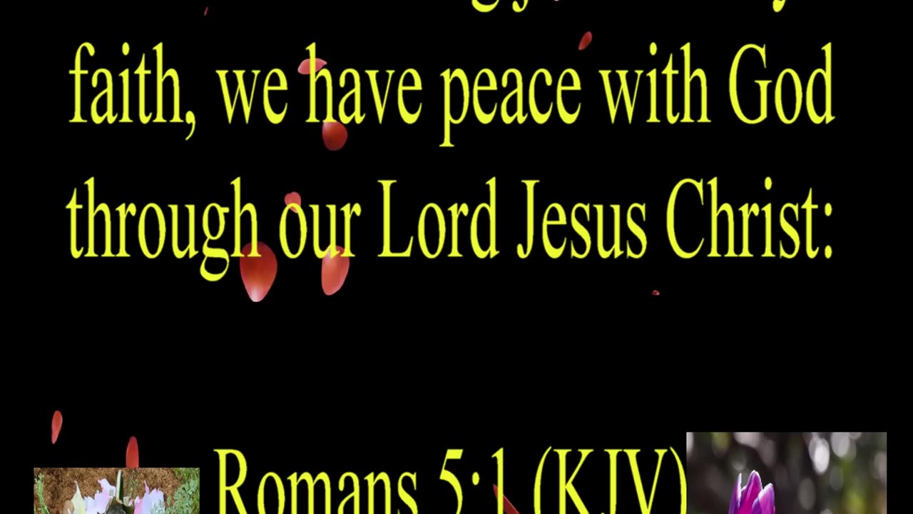 Romans 5:1 (KJV)