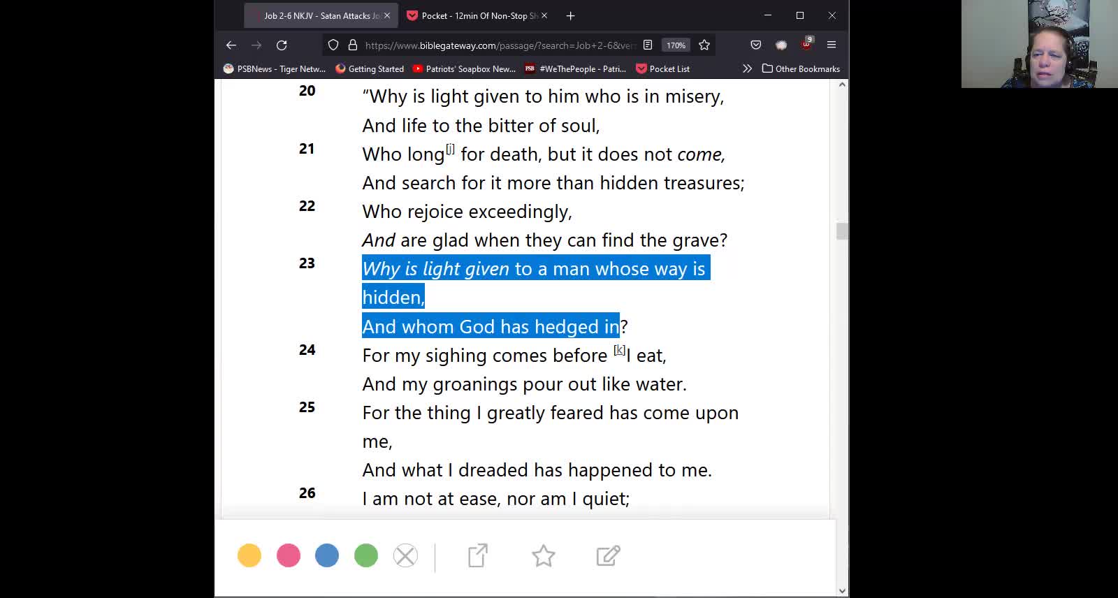 Journey Through The Bible -- Episode 24 -- Job Laments Being Born and Eliphaz's Response